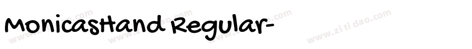 MonicasHand Regular字体转换